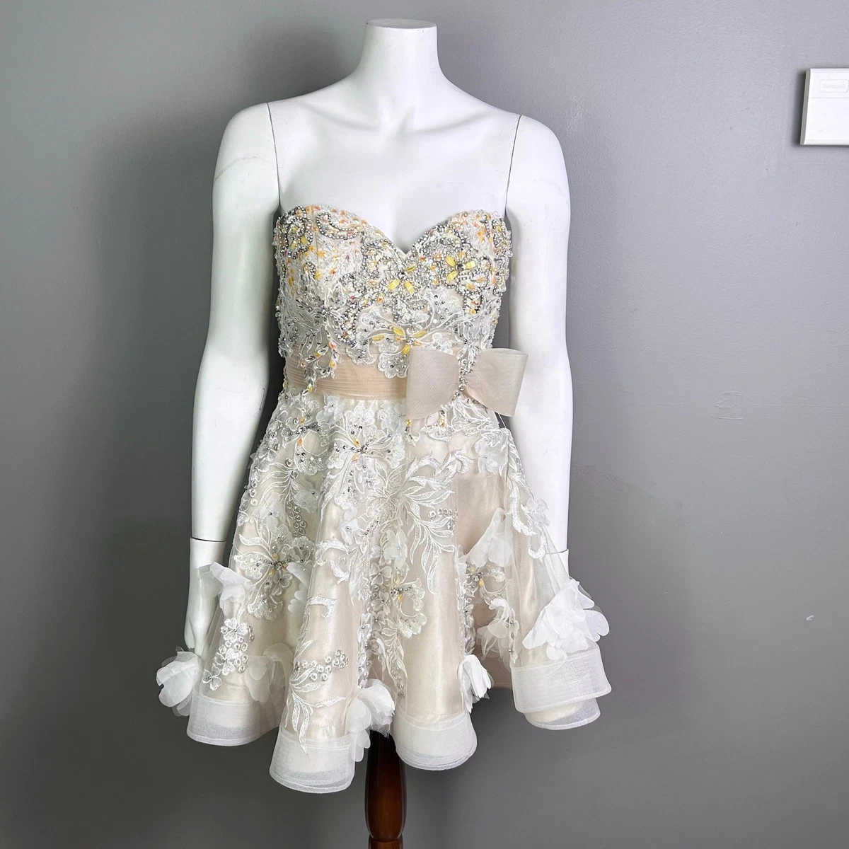 open lace back dress Amazon.com: StarRovelex White Wedding Dress for Women Satin Bridesmaid  Homecoming Prom Party Semi Formal Dresses with Pocket Strapless A Line  Elegant Short Evening Gowns Gala Mini Dress White 0 : Clothing, Shoes main image 1