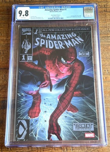 AMAZING SPIDER-MAN #1 CGC 9.8 ALEX ROSS TODD MCFARLANE HOMAGE VARIANT 2025 RARE!