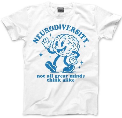Autism Awareness Tshirt Erwachsene Vintage Brain Tee Neurodiversität Inklusion Geschenk