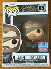 Funko Pop Game of Thrones 65 Beric Dondarrion 2018 Fall Convention Exclusive