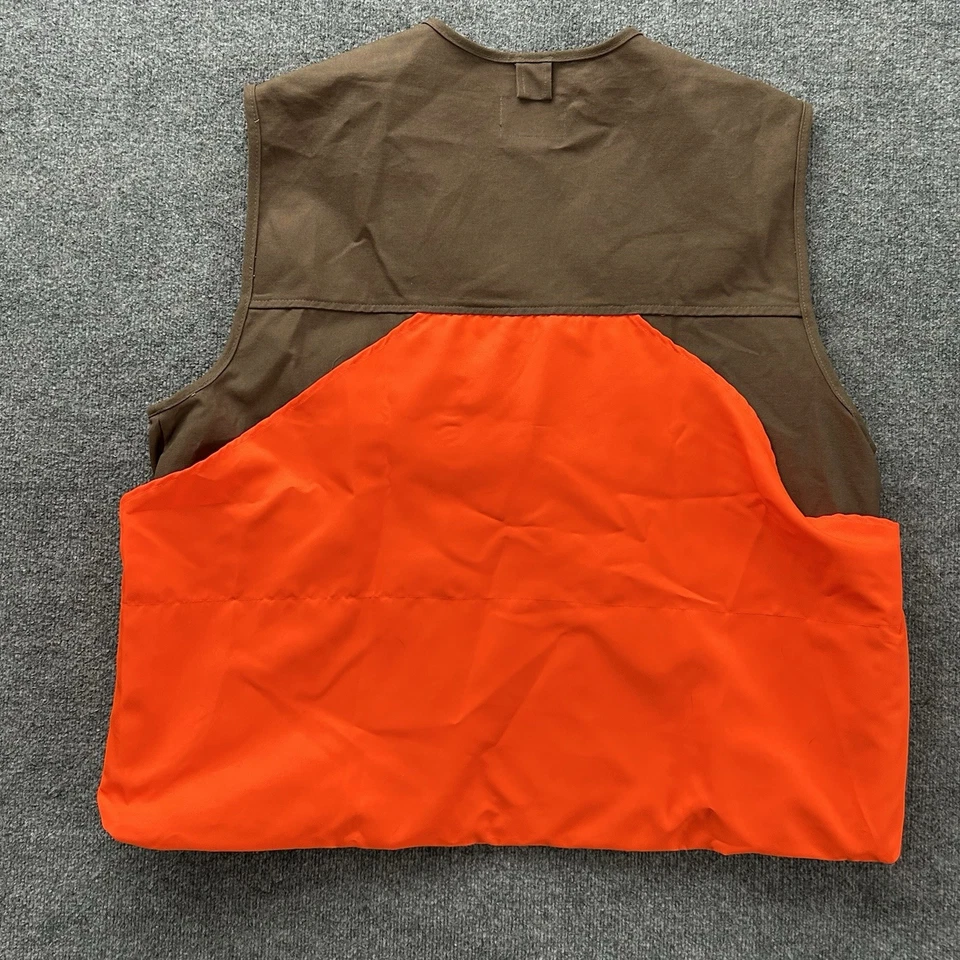 Gamehide Vest Men XXL Canvas Upland Blaze Orange Hunting Bird Fowl Game Pouch - Image 3 of 4