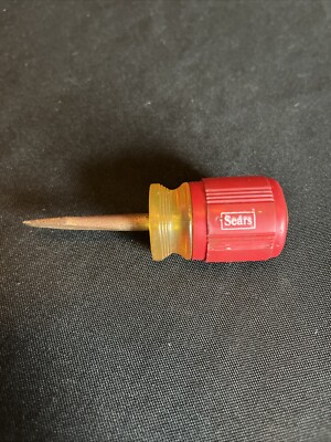 Vintage Rare Sears Stubby Slotted / Flat Head Screwdriver USA Made 41424 BF Tool