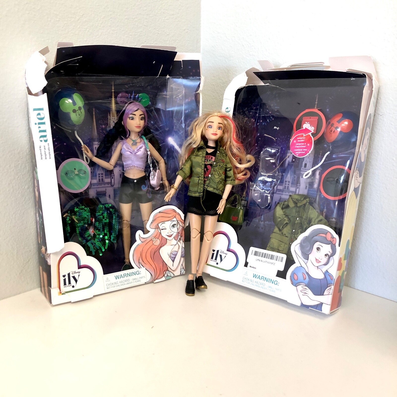 Disney ILY 4Ever ARIEL MERMAID & SNOW WHITE 11&rdquo; Doll And Accessories Pack - READ