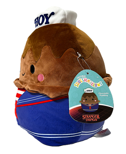 Stranger Things Ahoy Chocolate Pudín Squishmallows 10” Peluche Jazwares NUEVO CON ETIQUETAS NUEVO - Imagen 3 de 3
