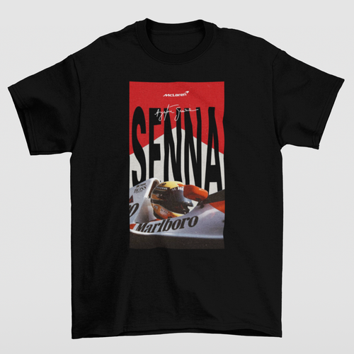 Ayrton Senna T-Shirt, Ayrton Senna Tee, Racing Team Shirt, Driver Top, SENNA F1 - Picture 3 of 4