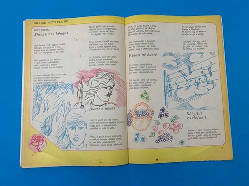 old 5 albanian PIONERI magazines book-Enver Hoxha-comunism time-illustrated-1990 - Picture 11 of 60