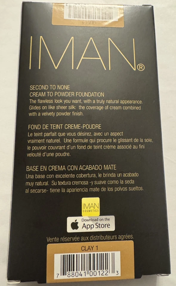 Base en crema a polvo IMAN COSMETICS Second to None arcilla de sombra 1 Foto 2 de 2