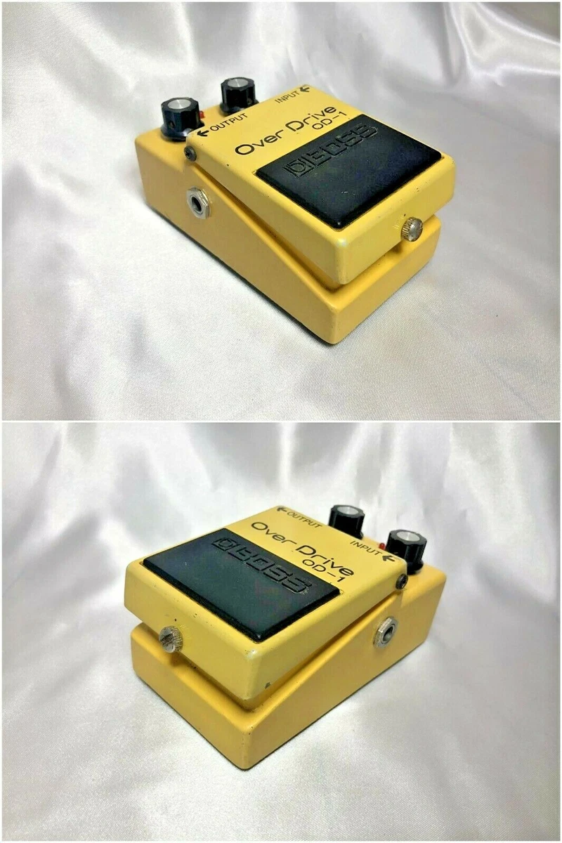 Boss OD-1 Overdrive 1980 Japan Vintage Pedal JRC4558D Silver Screw