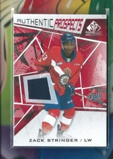 Zack Stringer Lethbridge Pats 2022 SP Game Used Jersey RC #37   *23i