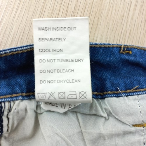 Denim Shorts Women's Size 27 Itaimaska Low Rise Cut-off Diamantes & Pearl Beads - Picture 7 of 9