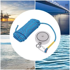 4000LBS Strong Pulling Force Double Sided Magnet Fishing Kit with Rope+Case