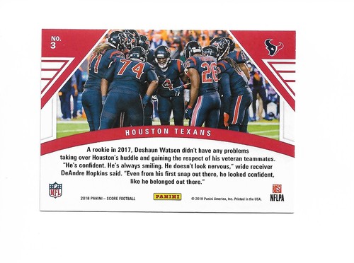 2018 Score Football Insert Singles Complete Your Set U-Pick Free Shipping - Picture 49 of 173