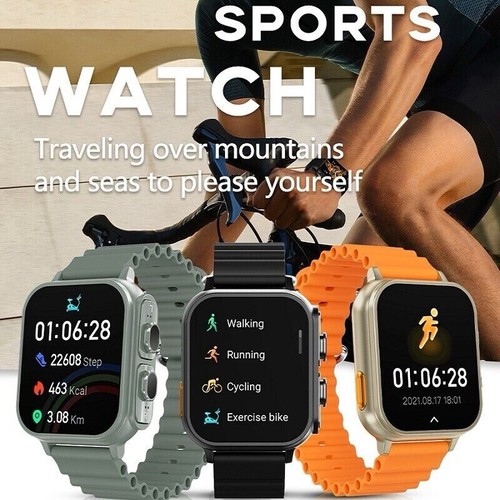 Montre connectée N22 avec écouteurs ENC antibruit écran HD 1,91 pouce - Photo 11 sur 11