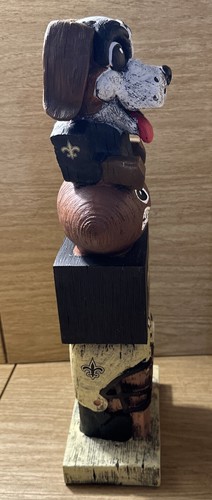 NFL New Orleans Saints Football Tiki Totem Statue pole 15" Man Cave Bar Gift - Picture 4 of 7