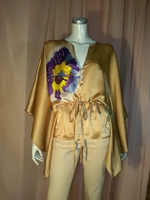 caftano seta elegante