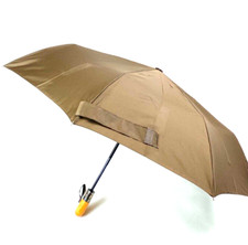 Samsonite Auto Open Auto Close Umbrella Knob Wooden Handle Brown