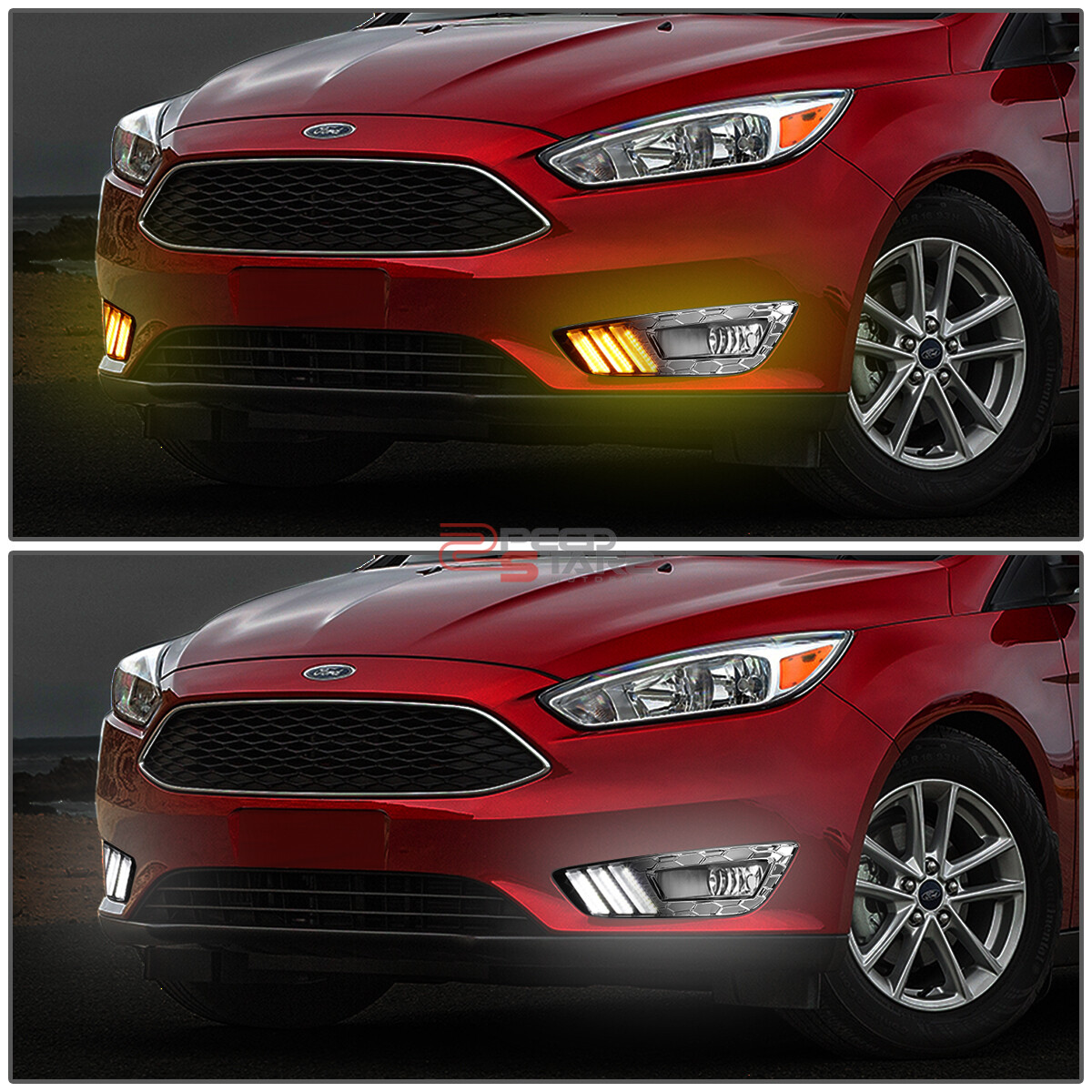 Indicatori Di Direzione Trasparenti Con Ripetitore A LED A SCORRIMENTO Dinamico Ford C Max Fiesta Focus Fusion Galaxy
