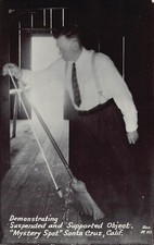 RPPC Santa Cruz CA California Mystery Spot Zero Gravity Photo Vtg Postcard A9