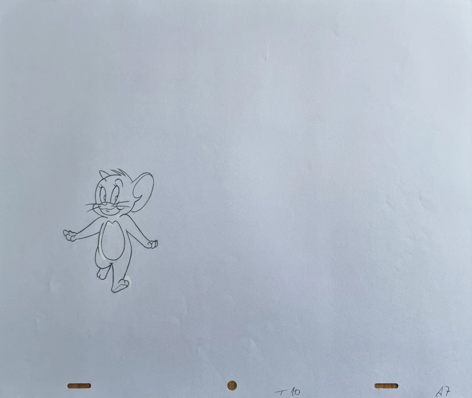 WARNER BROS Animation Art Cel Production Drawing Tom & Jerry MOUSE #81 - Image 1 of 1
