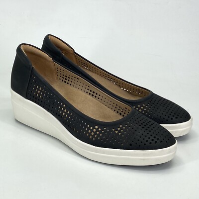 Naturalizer Sam Wedge Slip On Shoes Women Size Perforated - Main Image