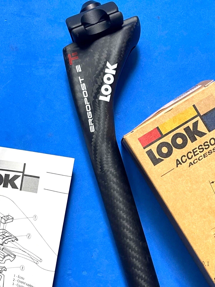 Seatpost reggisella carbon 25 mm LOOK Ergopost 2 Ti 265mm Nuovo New In Box nos - Immagine 2 di 4
