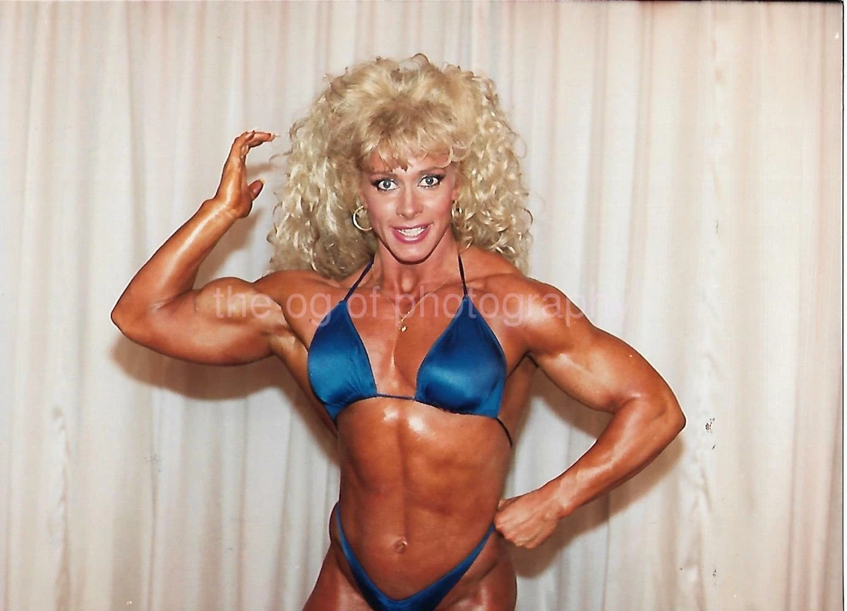 5x7 HANNIE VAN AKEN 80's 90's FOUND PHOTO Color MUSCLE GIRL  Original EN 17 12 Y | eBay