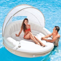 Intex Canopy Island 199Cm Schwimmliege Pool Wasserliege Badeinsel Luftmatratze