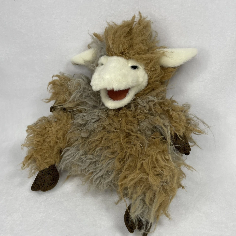 Folkmanis Puppets Wooly Shaggy Lamb Sheep Retired Plush Puppet 10” - image 2 of 4
