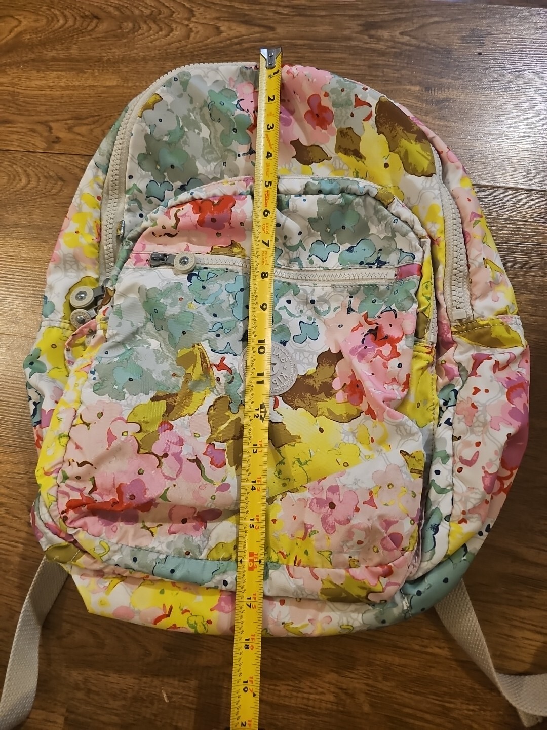 Kipling Printed Foldable Backpack Floral Flowers … - image 11