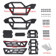 Carbon Fiber Chassis Frame Body Upgrade for 1/24 RC Axial SCX24 Car Crawler Car