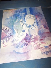 Signed Original Watercolor By Peg DeChene Humphreys, Still Life 15"x 11"