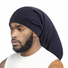 Unisex Long Hair Sock Cap Bonnet Dreadlock Cap Elastic Wrap Night Caps Women Men