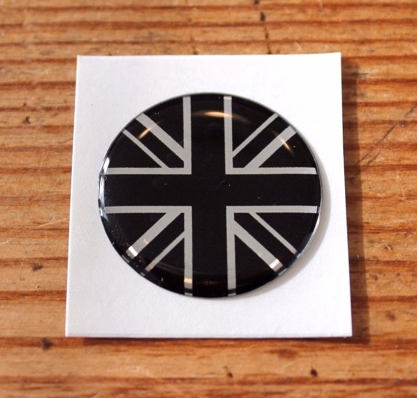 BANDIERA UNION JACK Adesivo/Decalcomania 100mm - NERO - Foto 3