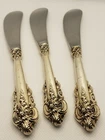 1x Wallace Sterling Silver Butter Knife Grande Baroque Knives Lot Antique 925