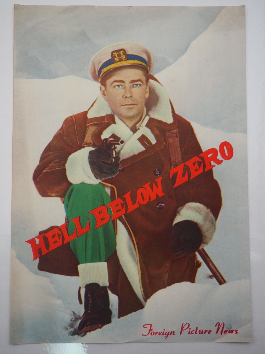 Hell Below Zero Y1954 - Vintage Film/Movie program- Japanese