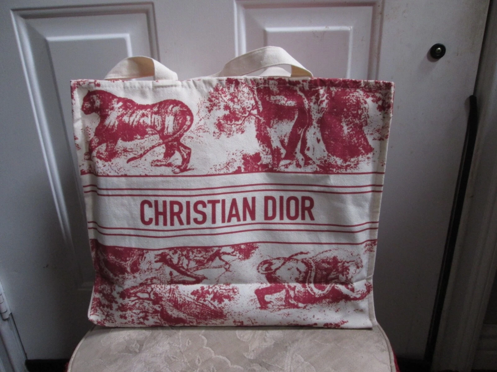 sac fourre tout neuf CHRISTIAN DIOR nouveauté toile Wardujuy ROSE