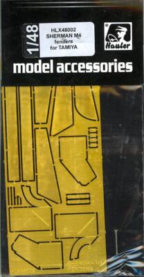 Hauler Models 1/48 M4 SHERMAN TANK FENDERS Photo Etch Detail Set