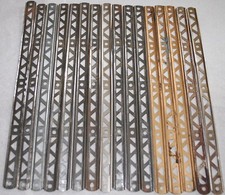Gilbert Erector lot of 16 C-10" girder, includes 3 copper color girders 49