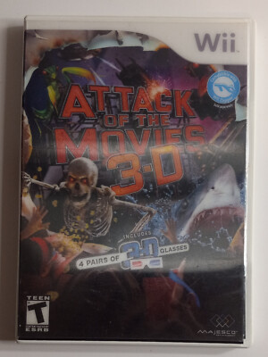 Attack of the Movies 3-D (Nintendo Wii, 2010) No Manual