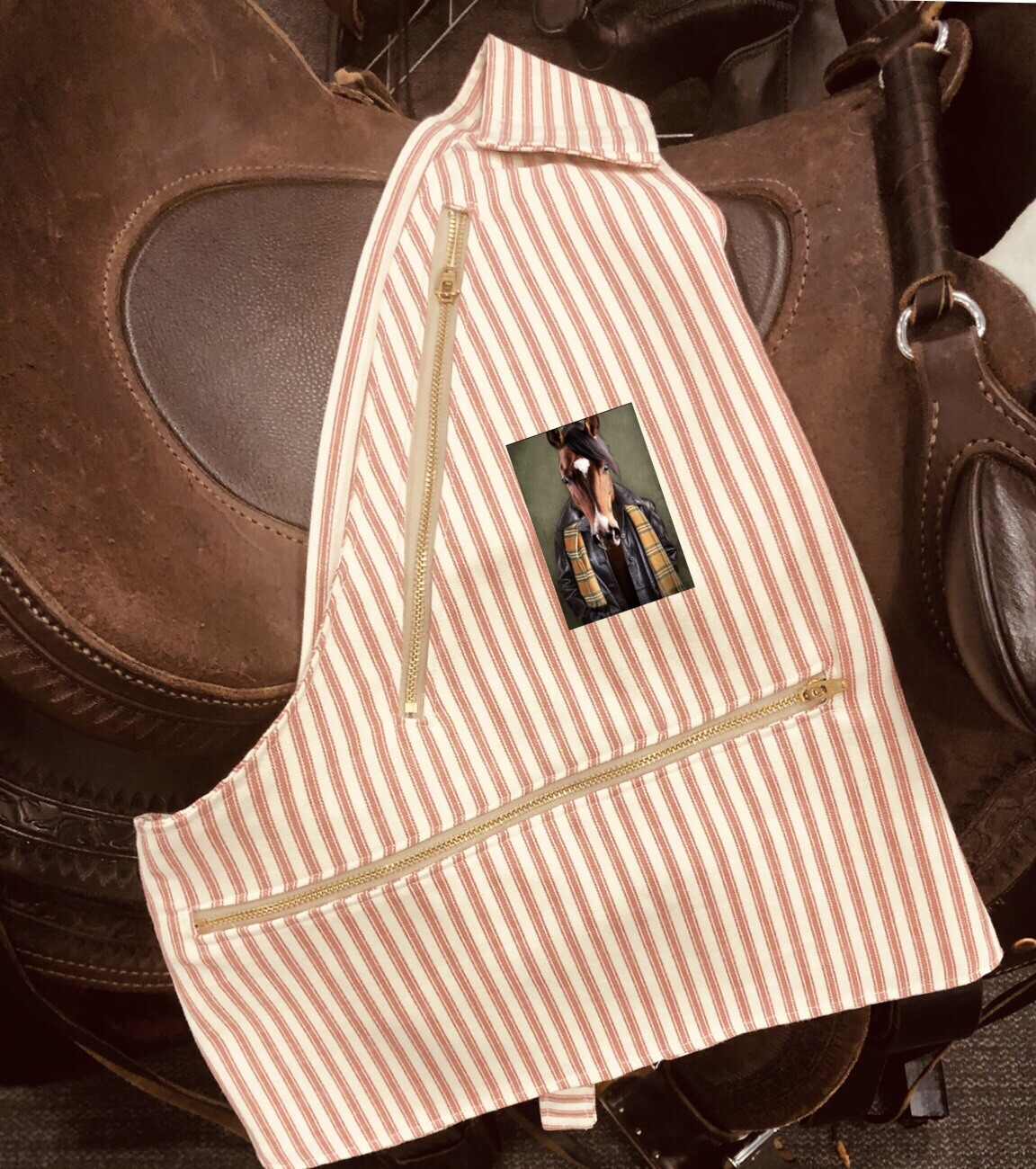 Crossbody Bag Wearable Vest  Small Medium Horse New Style Equestrian-image