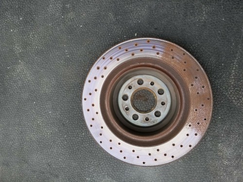 2014-2016 MASERATI GHIBLI M157 OEM REAR WHEEL CROSS DRILLED DISC BRAKE ROTOR 13"