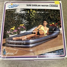 NIB Vintage 1990 Intex The Wet Set Sun Cooler Water Lounge Pool Raft Float