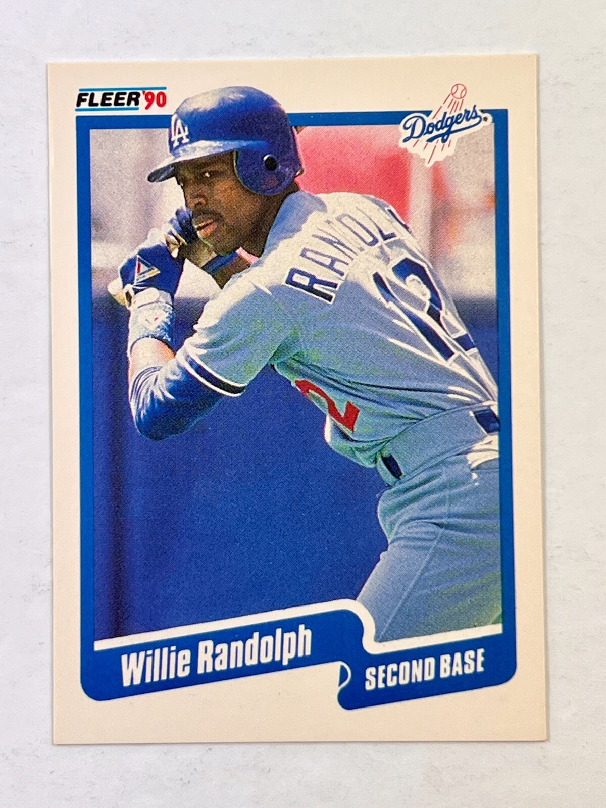 Willie Randolph 1990 Fleer #406 NY Yankees MLB - Free Shipping   GA