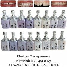 5Pcs LT HT C14 Dental Glass Ceramic Lithium Dislicate Blocks Cerec Emax CAD CAM