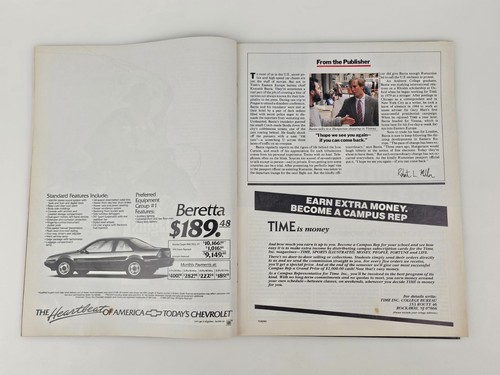 9x Mixed Lot Time Magazine Issues From 1989 1980's Vintage Advertisements Ads - Imagen 12 de 23
