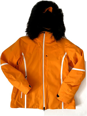 Bogner Women's Maxime - T Bright Orange Ski Jacket size US 12 / Euro 42 / Large