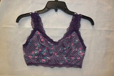 NWOT Comfort Choice Wireless Back-Close Purple Multi Bra Size 42B