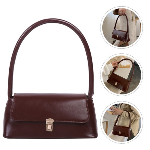 Borsa a tracolla semplice pratica PU elegante vintage tutto abbinato - Foto 8 di 12