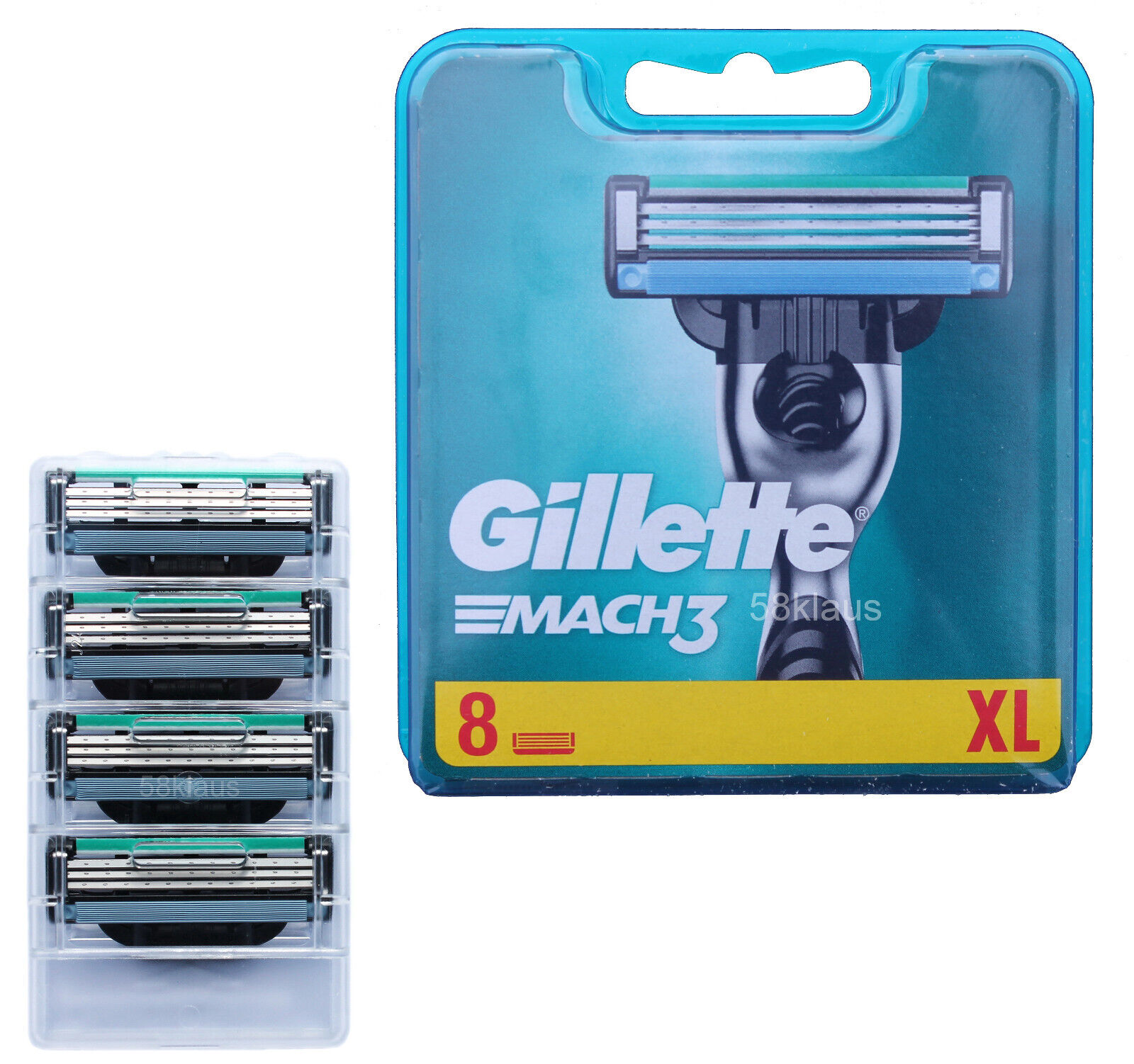 Gillette Mach3 Rasierklingen in OVP bzw. im tKh 4 8 16 20 24 32 40 48 56