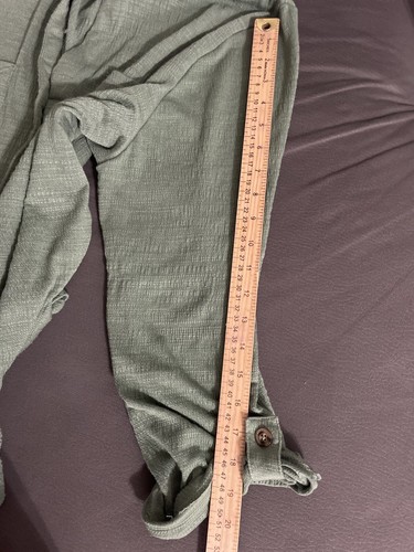 NWT CAROLYN TAYLOR Women's long sleeves olive green v-neck shirt Size XL#20 - Picture 12 of 14
